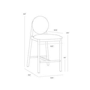 Orabell Counter Stool - Opera Spice