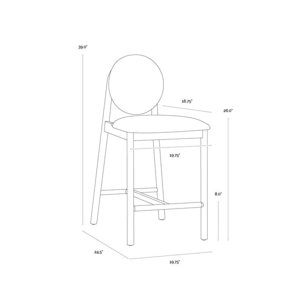 Orabell Counter Stool - Opera Spice