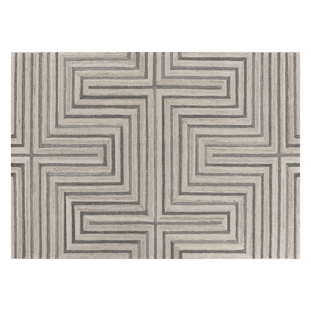Oslow Hand Tufted Rug - Beige / Grey - 10' X 14'