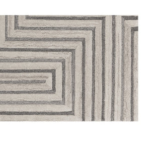 Oslow Hand Tufted Rug - Beige / Grey - 10' X 14'