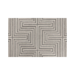 Oslow Hand Tufted Rug - Beige / Grey - 6' X 9'