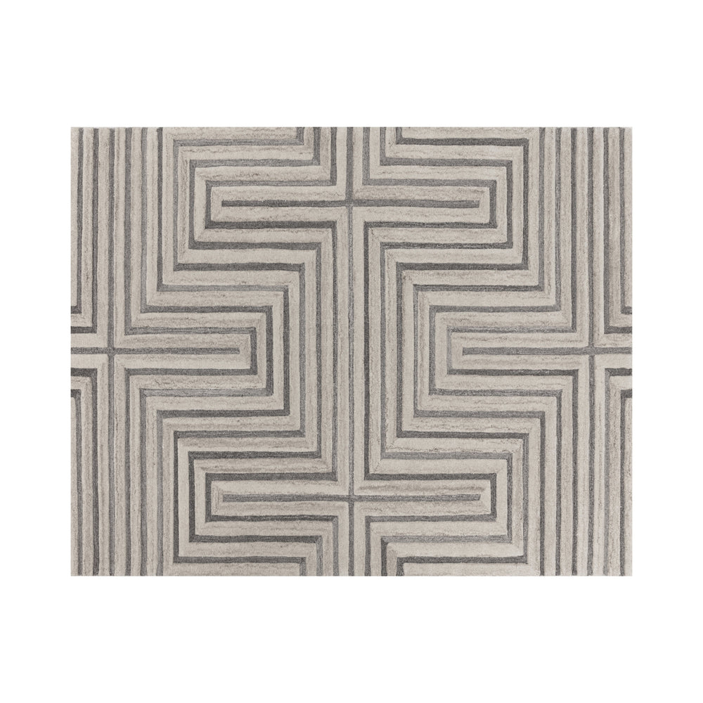 Oslow Hand Tufted Rug - Beige / Grey - 8' X 10'