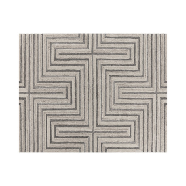 Oslow Hand Tufted Rug - Beige / Grey - 8' X 10'