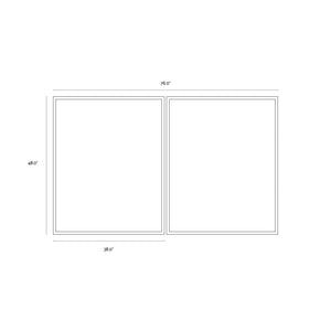 Overprint (Set Of 2) - 38" X 48" - Black Frame