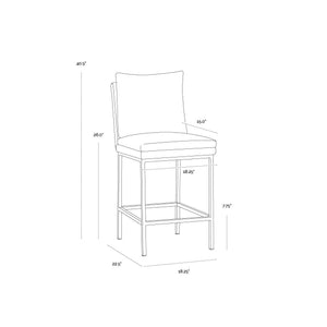 Paige Counter Stool - Bravo Cream