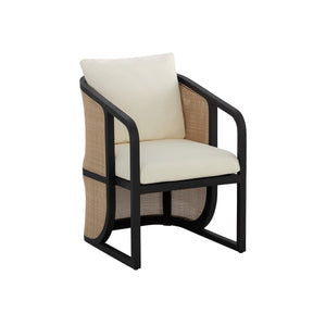 Palermo Dining Chair - Charcoal - Stinson Cream