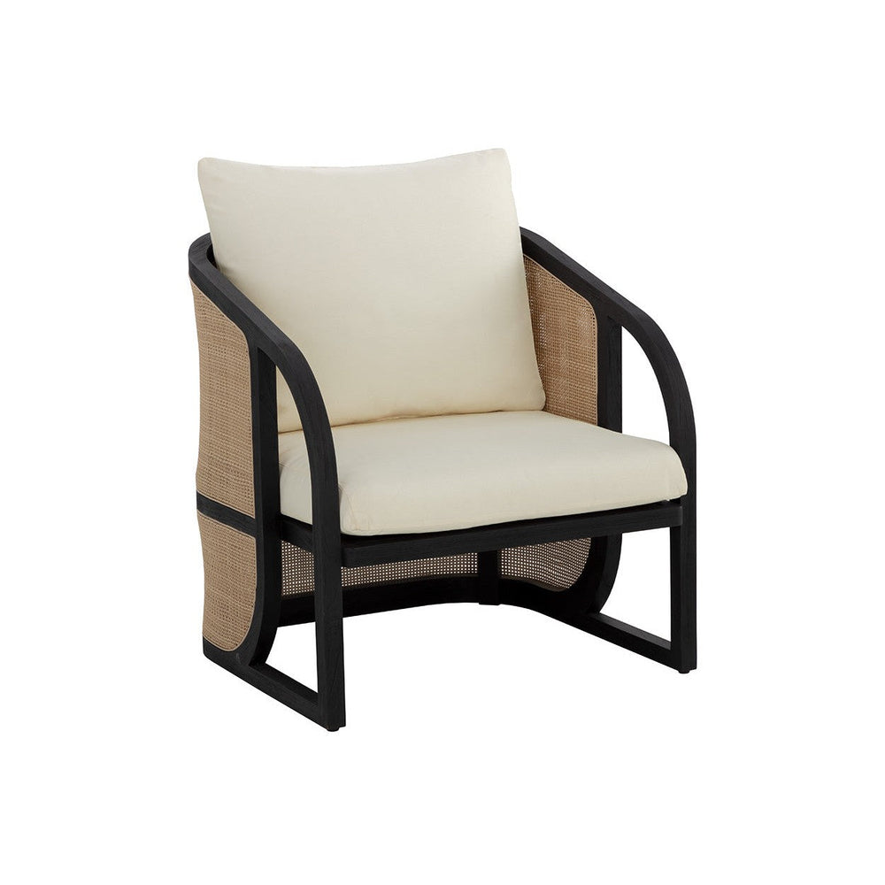 Palermo Lounge Chair - Charcoal - Stinson Cream