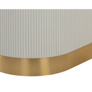 Paloma Dining Table Oval - White Marble - 84"