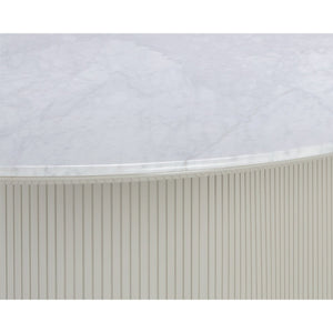 Paloma Dining Table Oval - White Marble - 84"