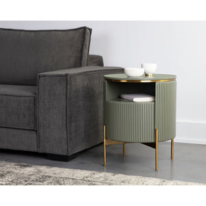 Paloma End Table - Sage Green