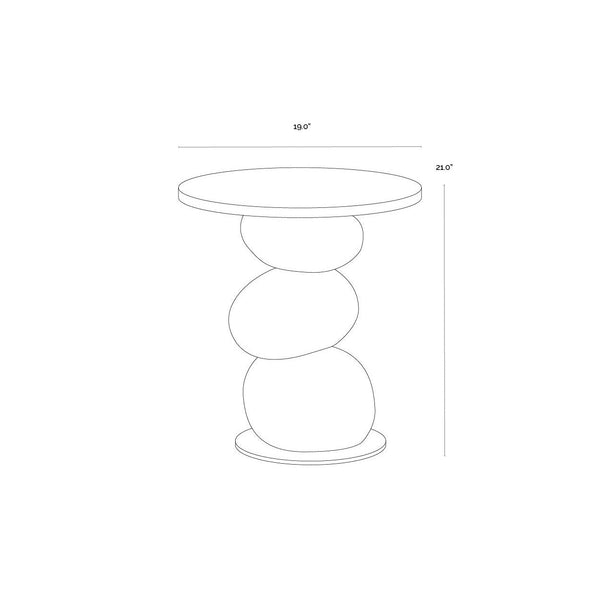 Paplo End Table - Black