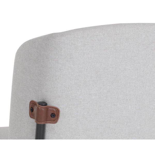 Pearce Counter Stool - Light Grey / Bravo Cognac