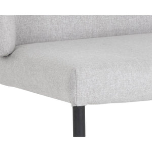 Pearce Dining Chair - Light Grey / Bravo Cognac