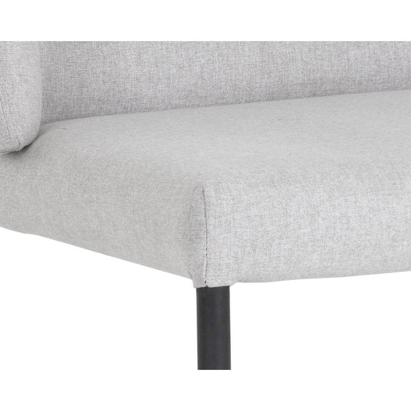 Pearce Dining Chair - Light Grey / Bravo Cognac