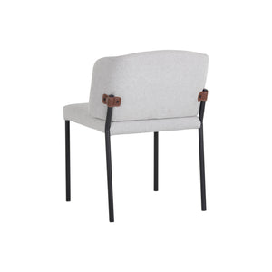 Pearce Dining Chair - Light Grey / Bravo Cognac
