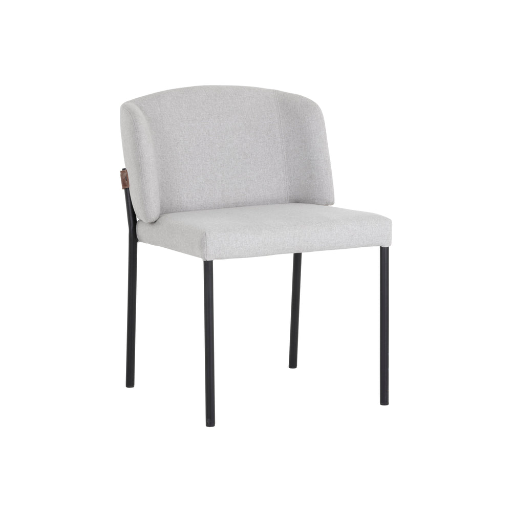 Pearce Dining Chair - Light Grey / Bravo Cognac