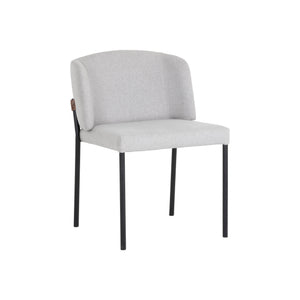 Pearce Dining Chair - Light Grey / Bravo Cognac