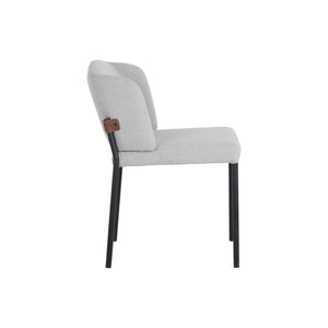 Pearce Dining Chair - Light Grey / Bravo Cognac