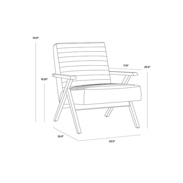 Peyton Lounge Chair - Cantina Magnetite