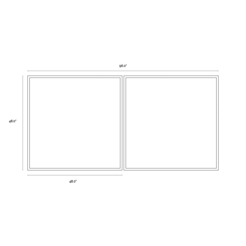 Pick Up Sticks (Set Of 2) - 48" X 48" - Gold Floater Frame