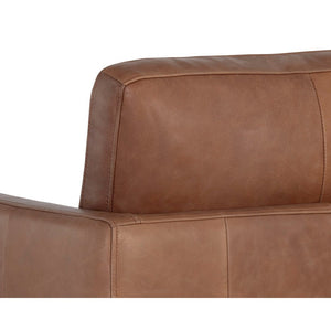 Portman Swivel Lounge Chair - Marseille Camel Leather