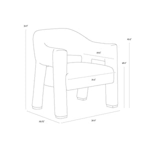 Prisca Lounge Chair - Noah Meadow