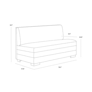 Radcliff Banquette - Bravo Black