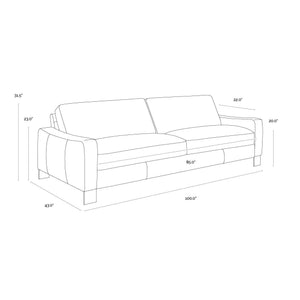 Rafael Sofa - Lucia Tobacco Leather