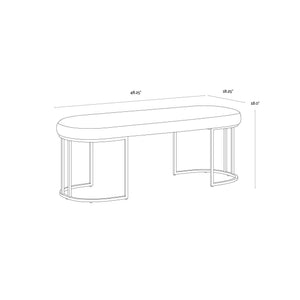 Rayla Bench - Belfast Oatmeal
