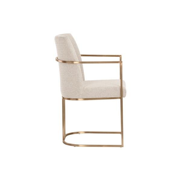 Rayla Dining Armchair - Belfast Oatmeal