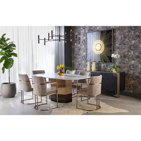 Rayla Dining Armchair - Belfast Oatmeal