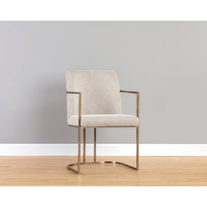 Rayla Dining Armchair - Belfast Oatmeal