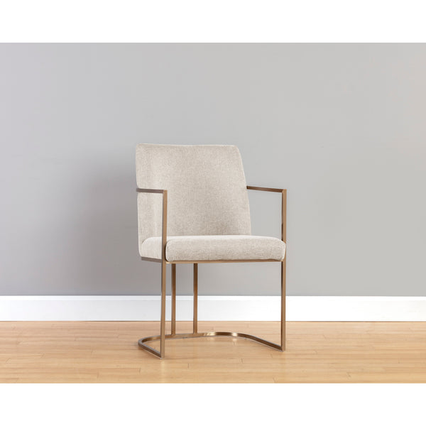 Rayla Dining Armchair - Belfast Oatmeal