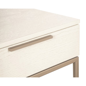 Rebel Console Table With Drawers - Champagne Gold - Cream