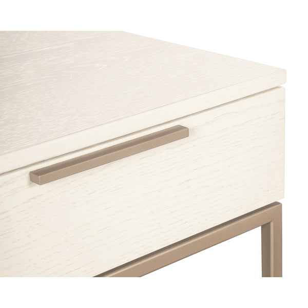 Rebel Console Table With Drawers - Champagne Gold - Cream