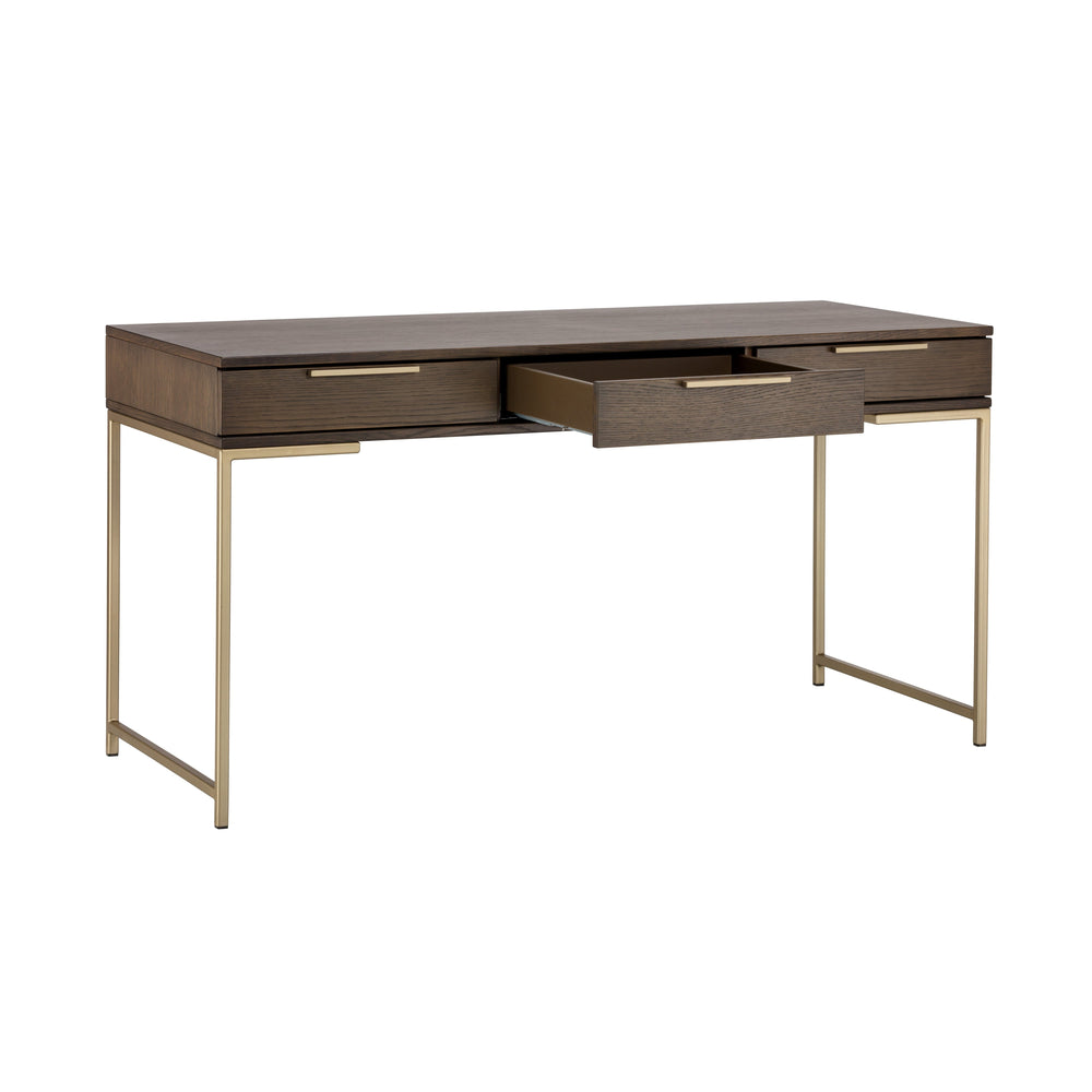 Rebel Desk - Gold - Raw Umber