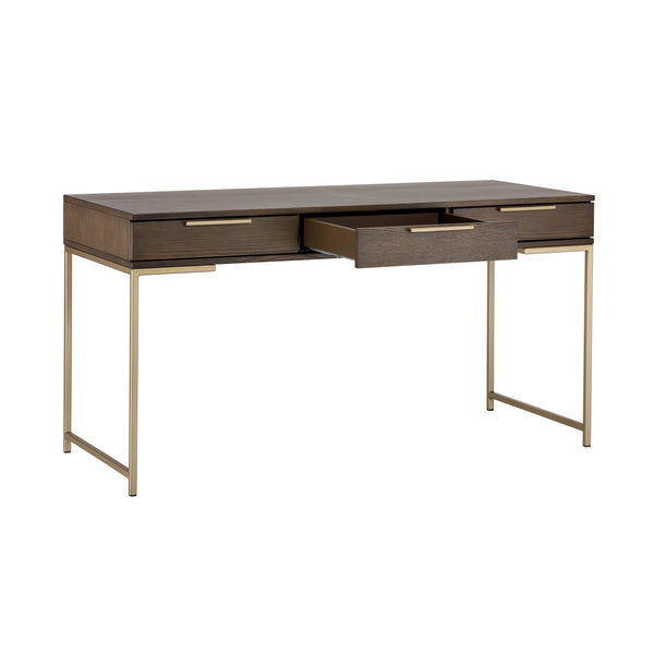 Rebel Desk - Gold - Raw Umber