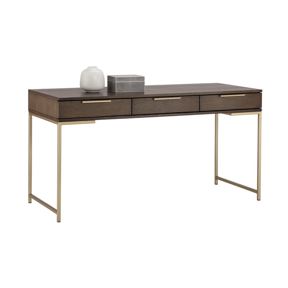 Rebel Desk - Gold - Raw Umber