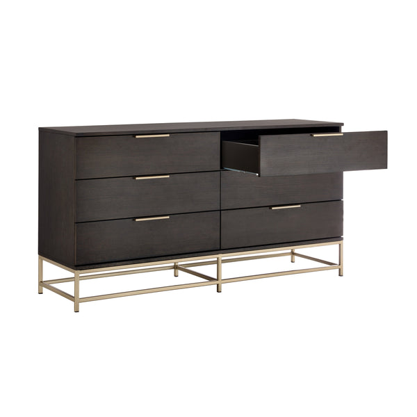 Rebel Dresser Small - Gold - Charcoal Grey