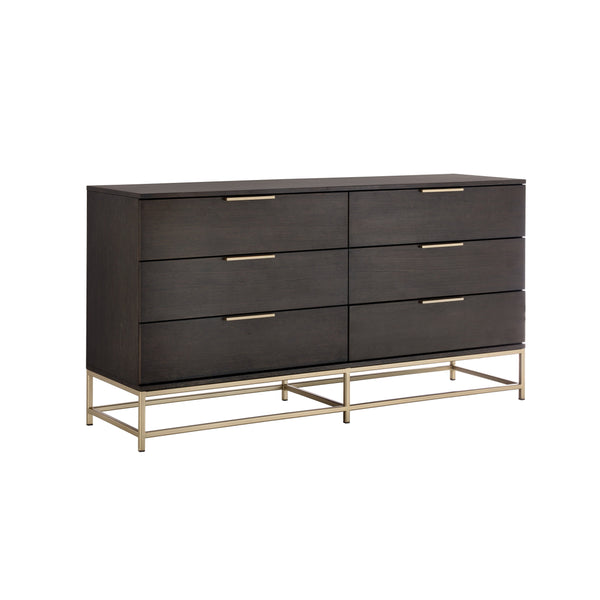 Rebel Dresser Small - Gold - Charcoal Grey