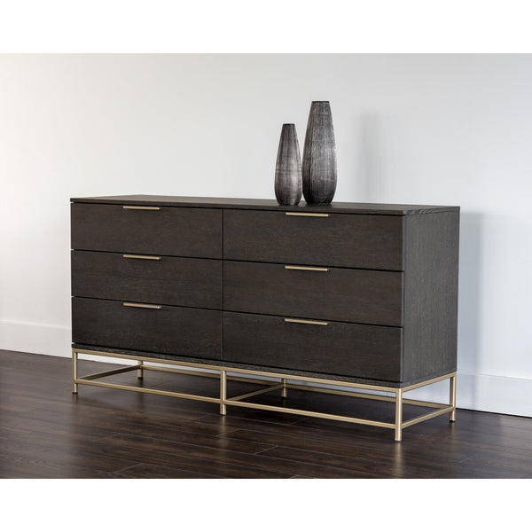 Rebel Dresser Small - Gold - Charcoal Grey