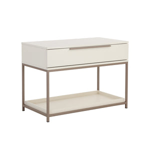 Rebel Nightstand Large - Champagne Gold - Cream