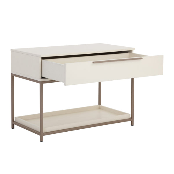 Rebel Nightstand Large - Champagne Gold - Cream