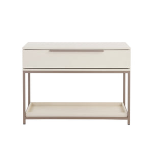 Rebel Nightstand Large - Champagne Gold - Cream