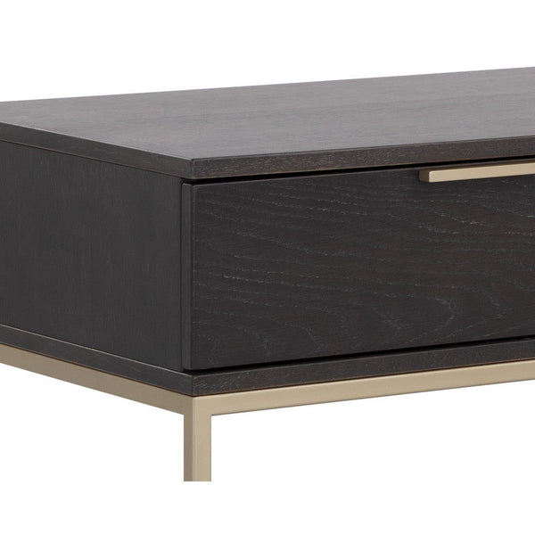 Rebel Nightstand Large - Gold - Charcoal Grey