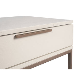 Rebel Nightstand Small - Champagne Gold - Cream