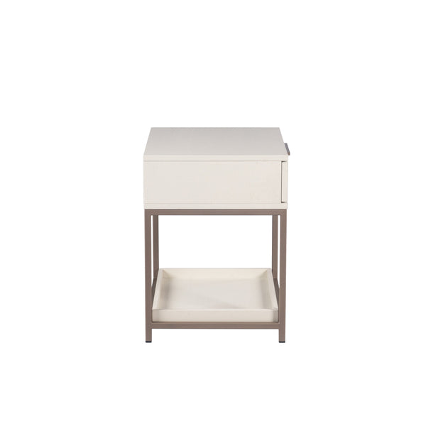 Rebel Nightstand Small - Champagne Gold - Cream