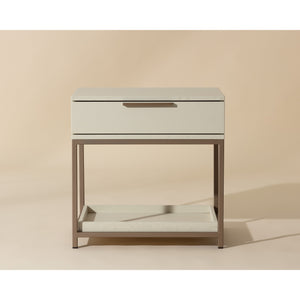 Rebel Nightstand Small - Champagne Gold - Cream