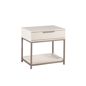Rebel Nightstand Small - Champagne Gold - Cream