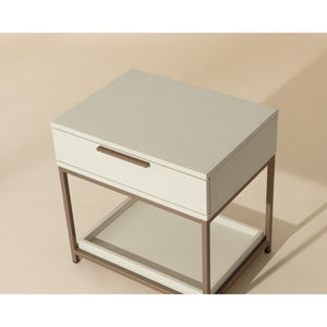 Rebel Nightstand Small - Champagne Gold - Cream